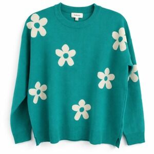 Böhme Laura Floral Crewneck Sweater IW47617-B Womens Medium